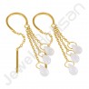 18 K Gold-Plated Earrings Gold Vermeil Earrings 925 Solid Silver Earrings