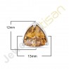 Citrine Gemstone Studs Sterling Silver Studs Handcrafted Silver Studs