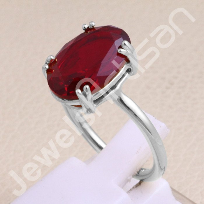 Red Quartz 925 Sterling Silver Ring