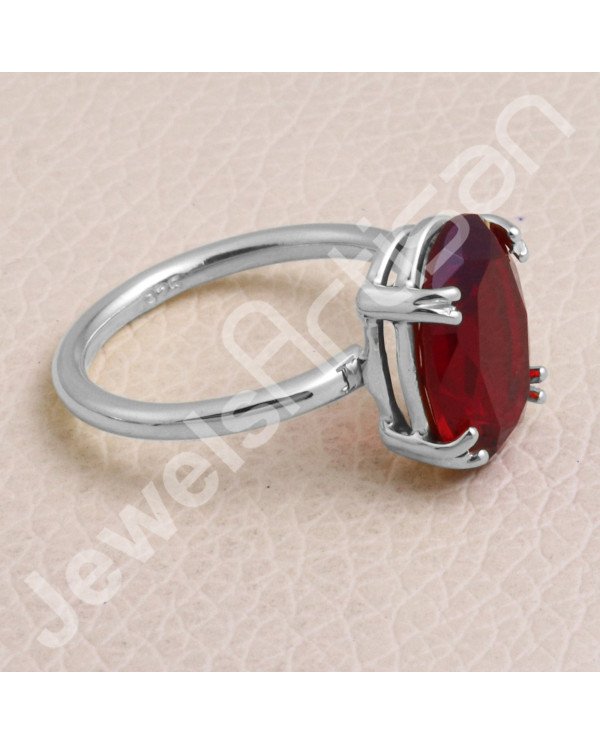 Red Quartz 925 Sterling Silver Ring