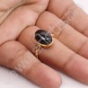 Gold Vermeil Black Onyx 925 Solid Silver Ring