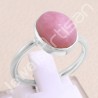 Pink Opal Ring Classic Solitaire Ring Natural Gemstone Ring