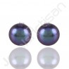 Color Pearl Studs 925 Sterling Silver Studs Handcrafted Silver Studs