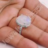 Natural Gemstone Ring Rainbow Moonstone Ring 925 Sterling Silver Ring