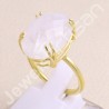 Gold Vermeil Rainbow Moonstone Gold Plated Ring