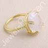 Gold Vermeil Rainbow Moonstone Gold Plated Ring