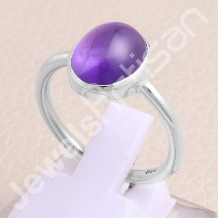 Amethyst Gemstone 925 Sterling Silver Ring