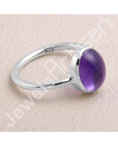 Amethyst Gemstone 925 Sterling Silver Ring