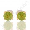 Peridot Gemstone Studs Sterling Silver Studs Gold Vermeil Studs