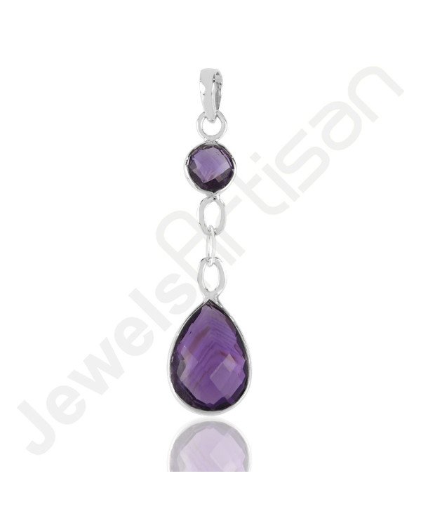 Amethyst Pendant 925 Sterling Silver Pendant Handcrafted Pendant