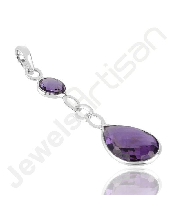 Amethyst Pendant 925 Sterling Silver Pendant Handcrafted Pendant