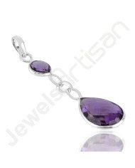 Amethyst Pendant 925 Sterling Silver Pendant Handcrafted Pendant
