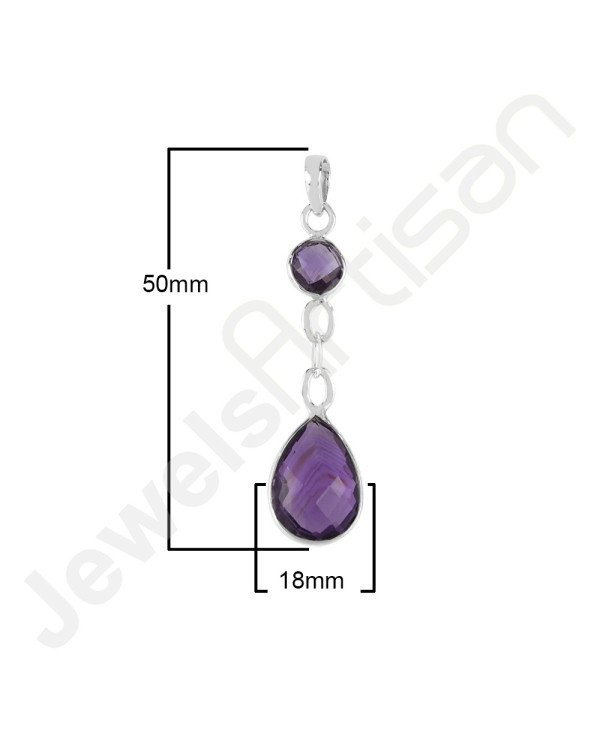 Amethyst Pendant 925 Sterling Silver Pendant Handcrafted Pendant