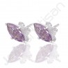 Amethyst Studs 925 Sterling Silver Studs Handcrafted Silver Studs