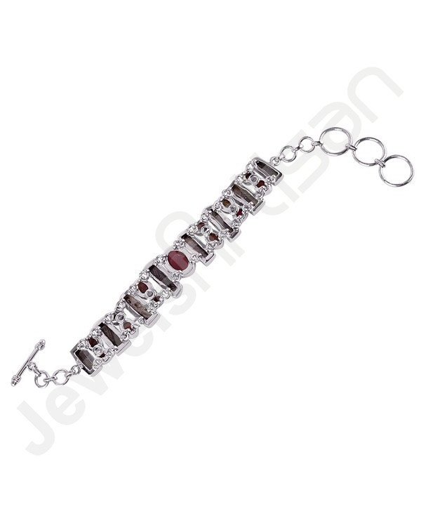 Tourmaline Bracelet Meteorite Bracelet Sterling Silver Bracelet