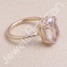 Tourmalinated Quartz Ring 925 Sterling Silver Ring Rose Gold Ring