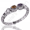 Purple Amethyst Bangle Citrine Bangle 925 Sterling Silver Bangle