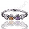 Purple Amethyst Bangle Citrine Bangle 925 Sterling Silver Bangle