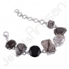 Tourmanilated Quartz Bracelet Sterling Silver Bracelet Handmade Bracelet
