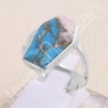 Pink Spiny Oyster Turquoise Ring 925 Sterling Silver Ring Gemstone Ring