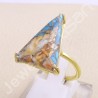 Spiny Oyster Turquoise Ring Gold-Plated Ring 925 Solid Silver Ring