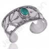 Sterling Silver Bangle Tibetan Turquoise Bangle Oxidized Silver Bangle