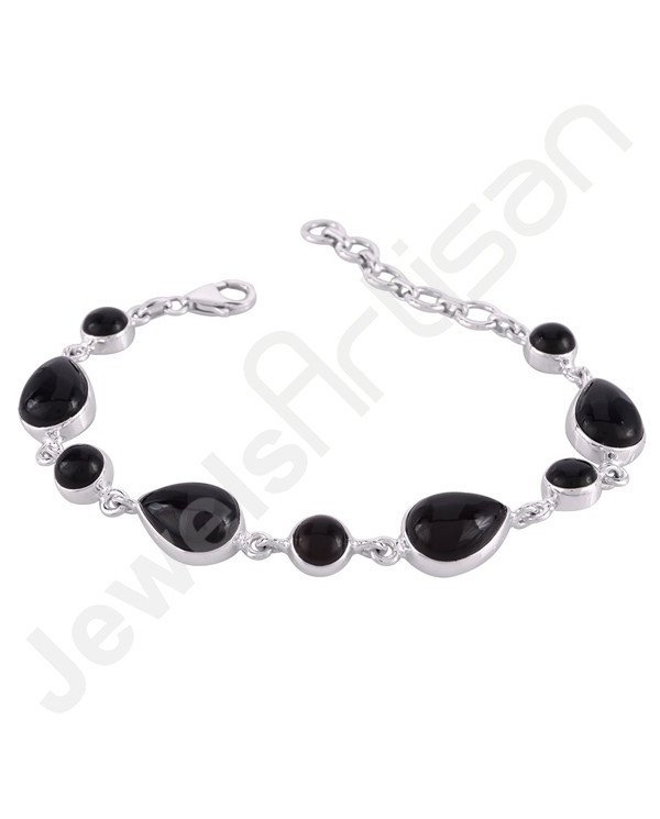 Black Onyx Bracelet 925 Sterling Silver Bracelet Handmade Bracelet