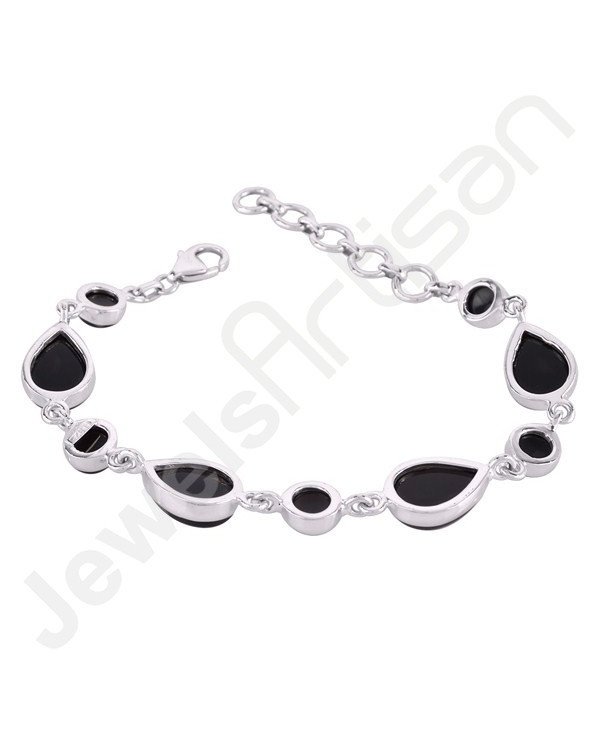 Black Onyx Bracelet 925 Sterling Silver Bracelet Handmade Bracelet