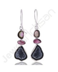Tabasco Geode Earrings 925 Sterling Silver Earrings Dangle Drop Earrings