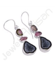 Tabasco Geode Earrings 925 Sterling Silver Earrings Dangle Drop Earrings
