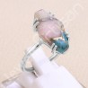 Sterling Silver Pink Spiny Oyster Turquoise Ring