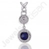 Lapis Lazuli Sterling Silver Pearl Pendant
