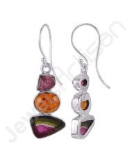 Tourmaline Earrings 925 Sterling Silver Earrings Dangle Drop Earrings