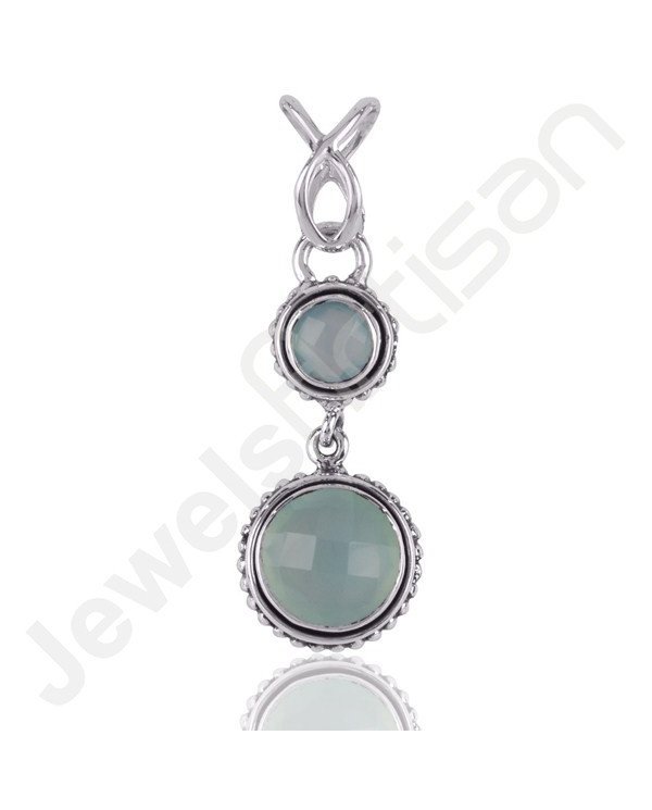 Blue Onyx Pendant 925 Sterling Silver Pendant Handmade Pendant