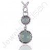Blue Onyx Pendant 925 Sterling Silver Pendant Handmade Pendant
