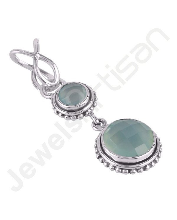 Blue Onyx Pendant 925 Sterling Silver Pendant Handmade Pendant