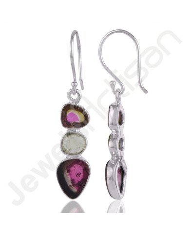 Tourmaline Earrings 925 Sterling Silver Earrings Dangle Drop Earrings