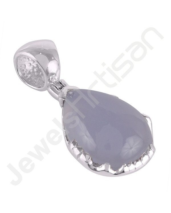 Sterling Silver Chalcedony Statement Pendant
