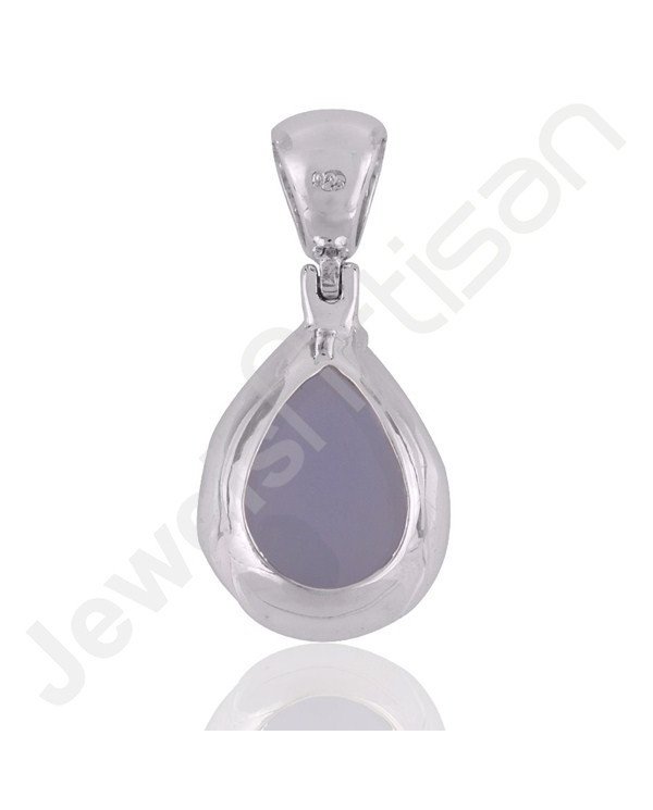 Sterling Silver Chalcedony Statement Pendant
