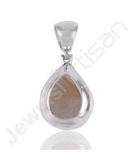 Rutilated Quartz Sterling Silver Statement Pendant