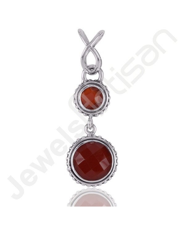 Red Onyx Pendant 925 Sterling Silver Pendant Handmade Pendant