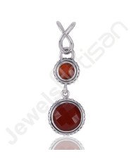 Red Onyx Pendant 925 Sterling Silver Pendant Handmade Pendant
