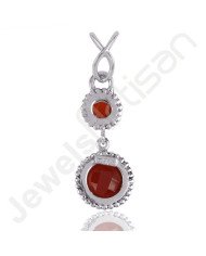 Red Onyx Pendant 925 Sterling Silver Pendant Handmade Pendant