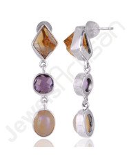 Catrine Earrings 925 Sterling Silver Earrings Dangle Drop Earrings