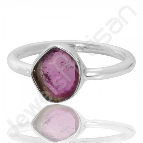 925 Sterling Silver Ring Tourmaline Ring Handcrafted Silver Ring