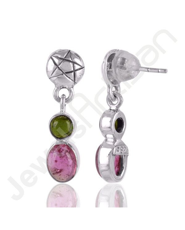 Tourmaline Earrings 925 Sterling Silver Earrings Dangle Drop Earrings