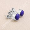 Lapis Lazuli Studs 925 sterling Silver Studs Natural Gemstone Studs