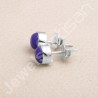 Lapis Lazuli Studs 925 sterling Silver Studs Natural Gemstone Studs