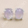 Handmade Studs Rainbow Moonstone Studs 925 sterling Silver Studs