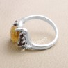 Citrine Ring 925 Sterling Silver Ring Garnet Ring Cocktail Ring